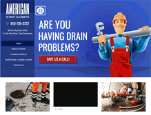 Tablet Screenshot of americansewercleanersmi.com